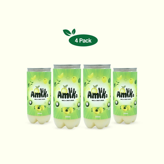 4 Pack Amla Mint Juice | Vitamin C Rich Amla Drink – Amlika